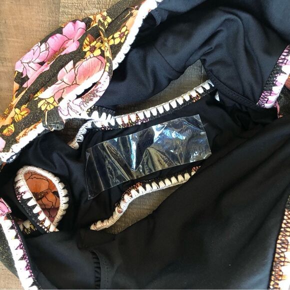 Victoria’s Secret Floral Cut Out One Piece Swimsuit L - Picture 5 of 7